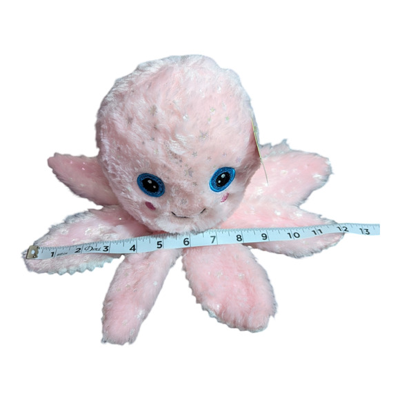 Stuffed Animals Pink & White Plush Octopus Toymazing New With Tag Plushie - Picture 4 of 11